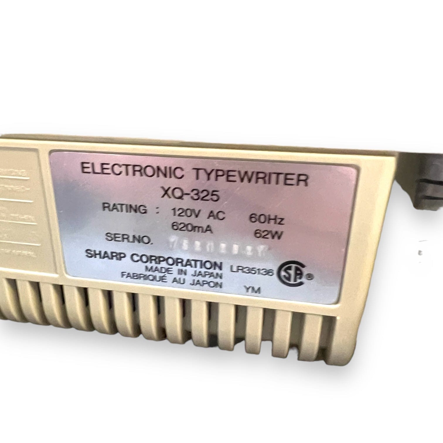 Toronto Typewriters Electronic Typewriter Sharp XQ-325 Electronic Typewriter