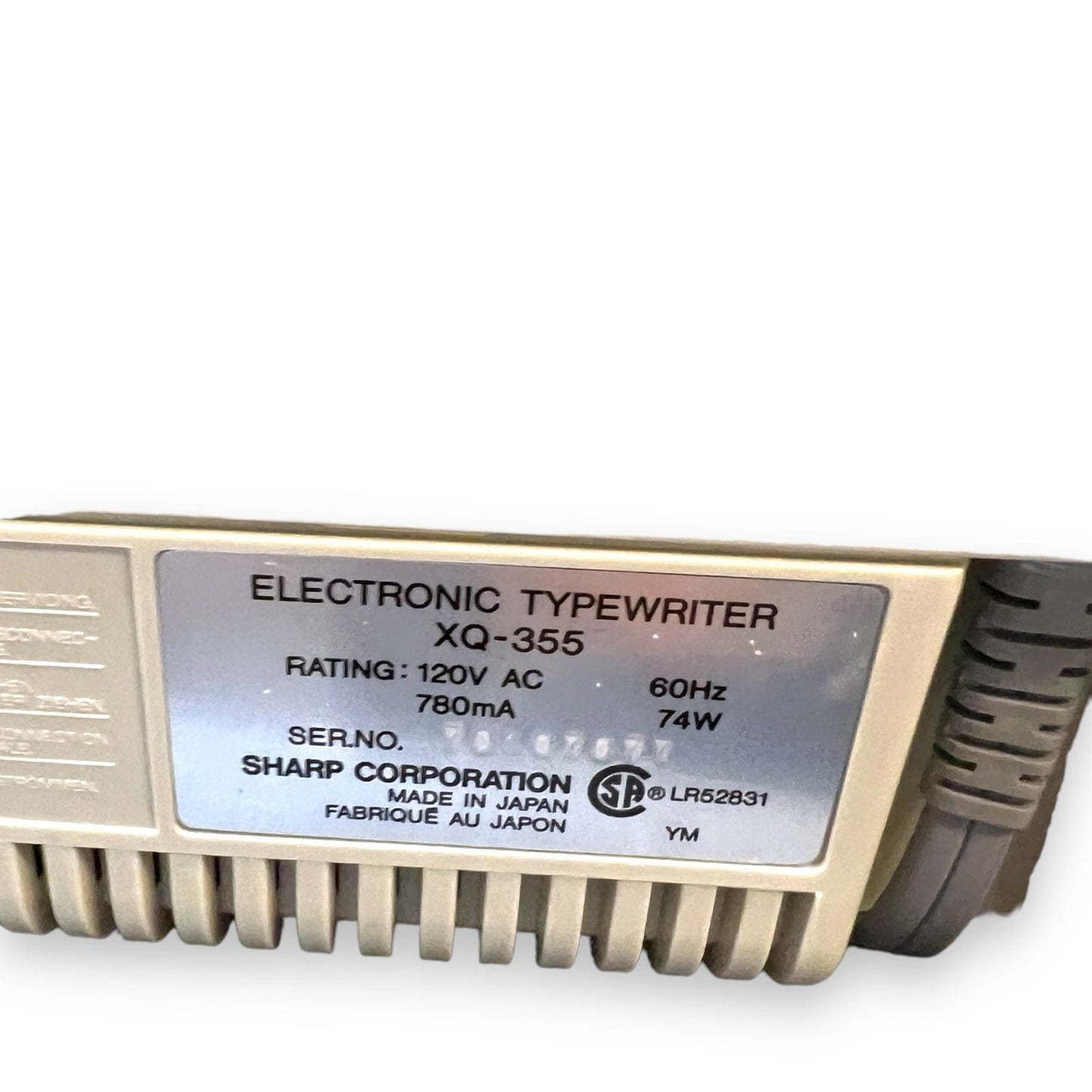 Toronto Typewriters Electronic Typewriter Sharp XQ-355 Electronic Typewriter