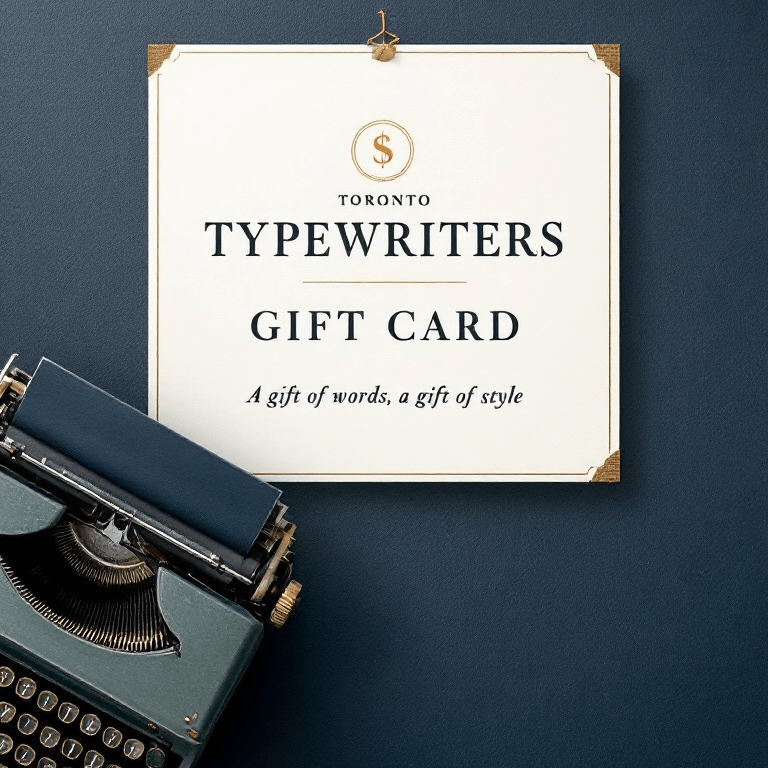 Toronto Typewriters Gift Card Toronto Typewriters Gift Card