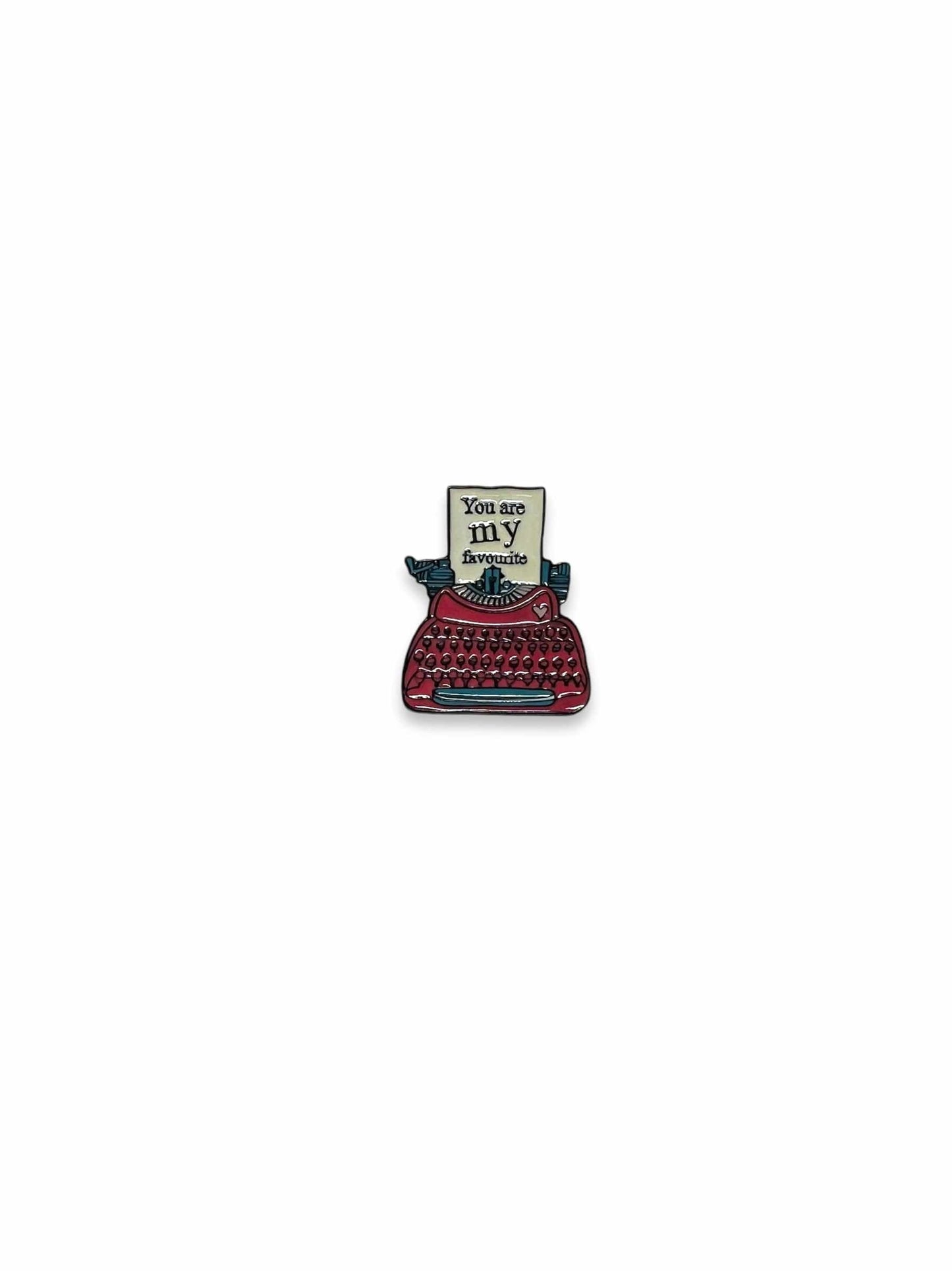 Toronto Typewriters Gift Idea You Are My Fave! - Typewriter Pin