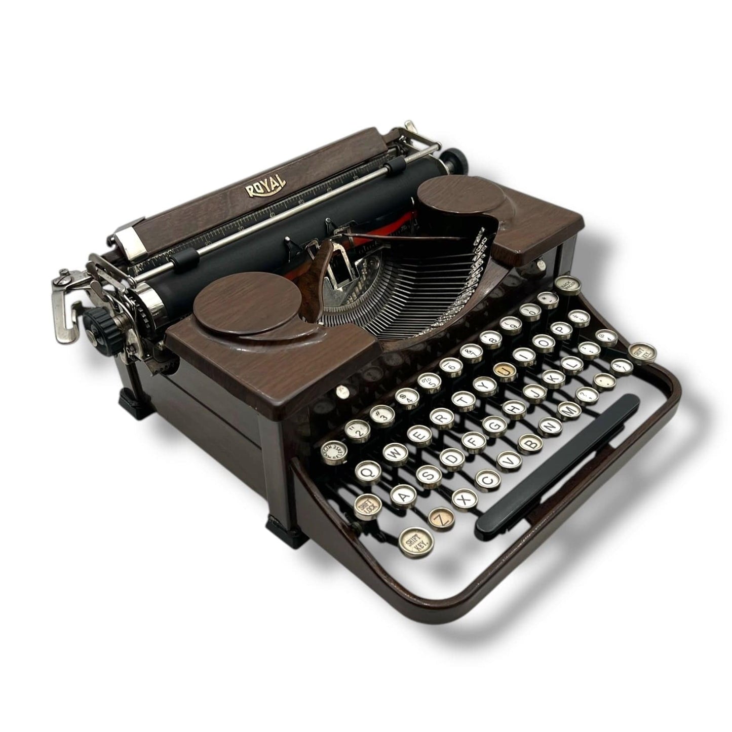 Toronto Typewriters Manual Typewriter *Royal P (VOGUE) Woodgrain Typewriter