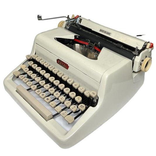 Toronto Typewriters Manual Typewriter Royal Quiet Deluxe (Arctic White) Typewriter
