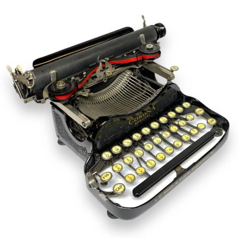 Toronto Typewriters Portable Typewriter Corona 3 Special (Black on Black) Folding Typewriter