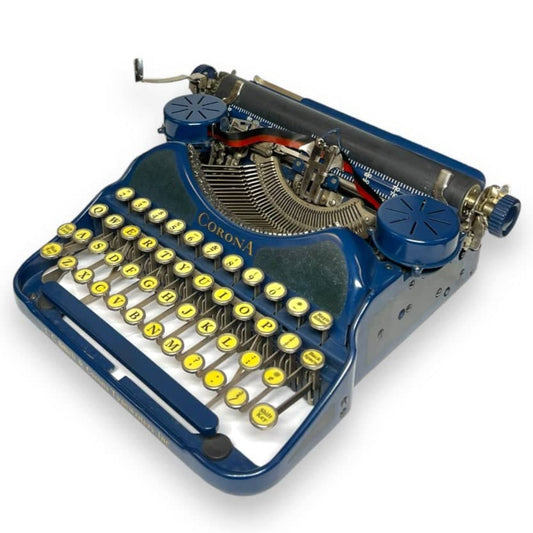 Toronto Typewriters Portable Typewriter Corona 4 (Channel Blue) Typewriter