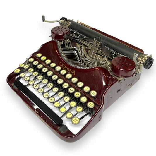 Toronto Typewriters Portable Typewriter Corona Four Professional (Light Maroon) Typewriter