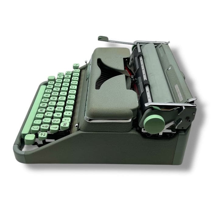 Toronto Typewriters Portable Typewriter Hermes 2000 Typewriter Seafoam Green with Case