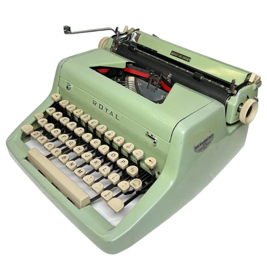 Toronto Typewriters Portable Typewriter Royal Quiet Deluxe (Green) Typewriter