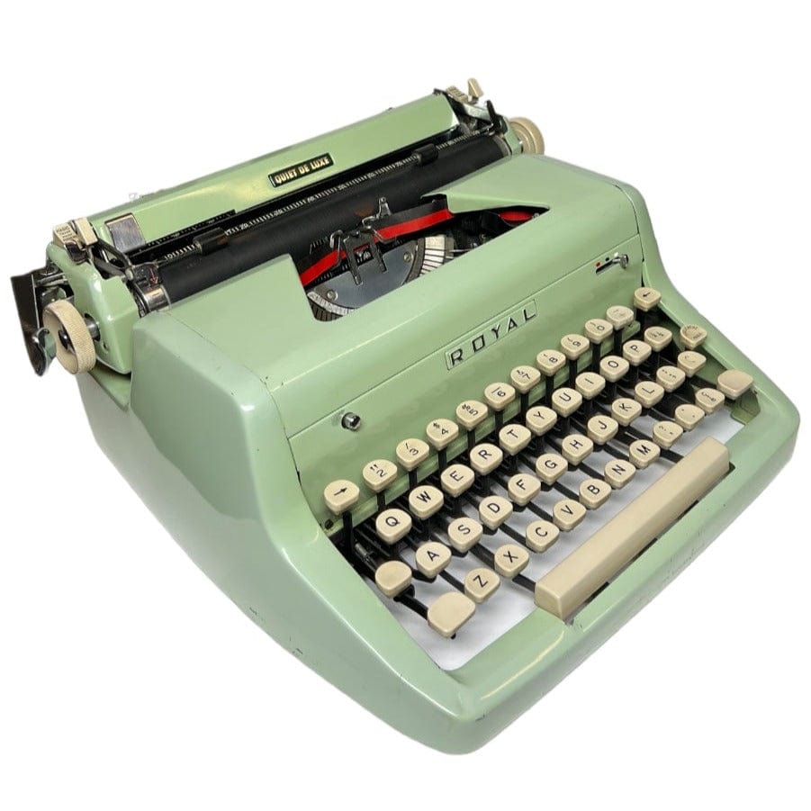 Toronto Typewriters Portable Typewriter Royal Quiet Deluxe (Green) Typewriter