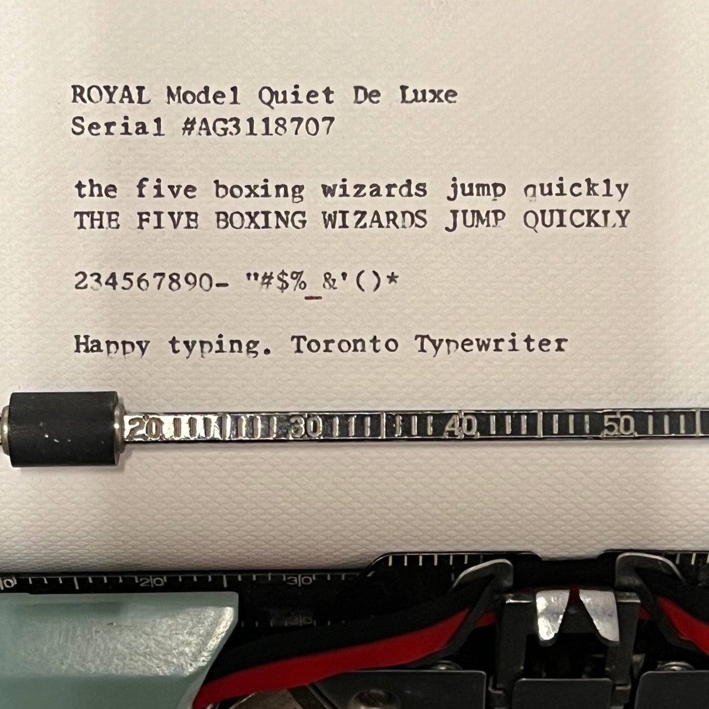 Toronto Typewriters Portable Typewriter Royal Quiet Deluxe (Normandy Green) Typewriter