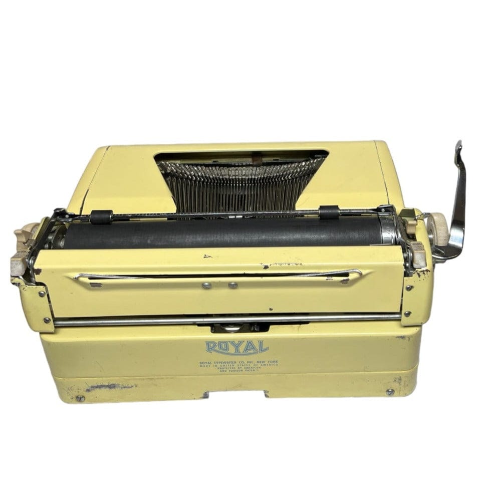 Toronto Typewriters Portable Typewriter Royal Quiet Deluxe (Sunbeam Yellow) Typewriter