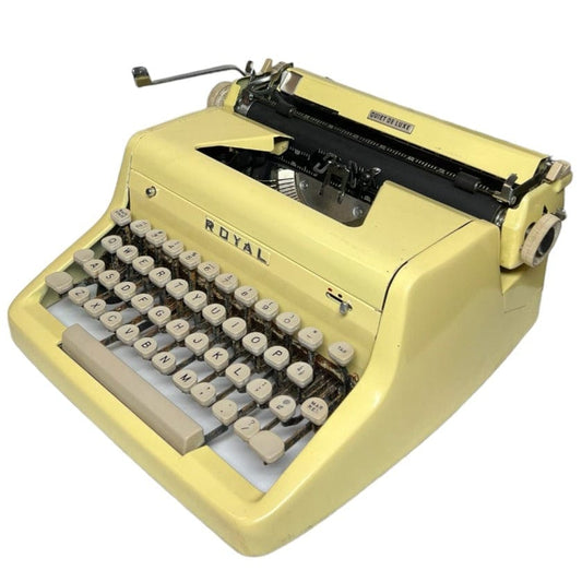 Toronto Typewriters Portable Typewriter Royal Quiet Deluxe (Sunbeam Yellow) Typewriter