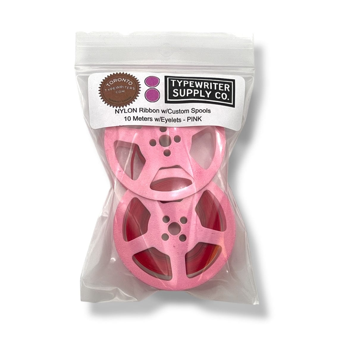 Toronto Typewriters Typewriter Ribbon 💕 Pink Passion Typewriter Spool & Ribbon Set (Universal)