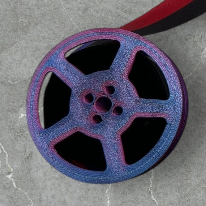 Toronto Typewriters Typewriter Ribbon Purple Blue Rainbow Typewriter Ribbon Spool Set with Premium Silk Ribbon