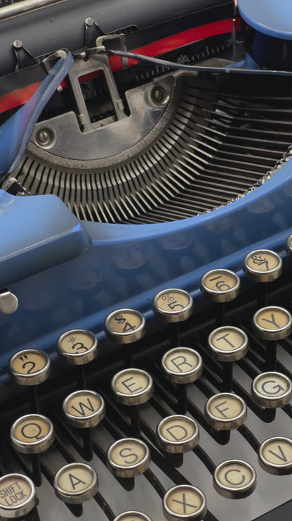 Royal P (Blue Sunburst) Typewriter