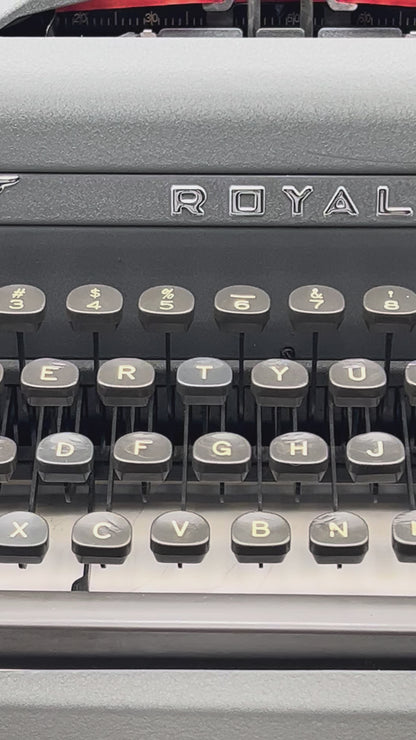 Royal Quiet Deluxe 1950s Typewriter