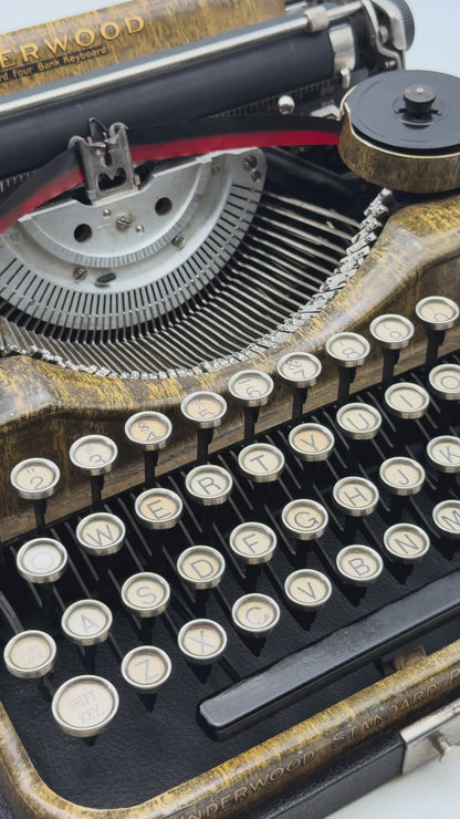 Underwood 4-Bank Moss Typewriter