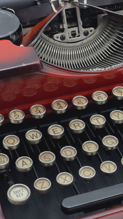 Royal P (Red Sunburst) Typewriter