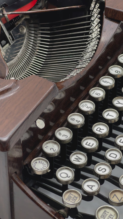 Royal P (VOGUE typeface) Woodgrain Typewriter