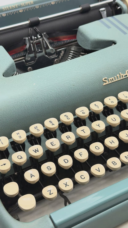 Smith-Corona (Alpine Blue) Typewriter