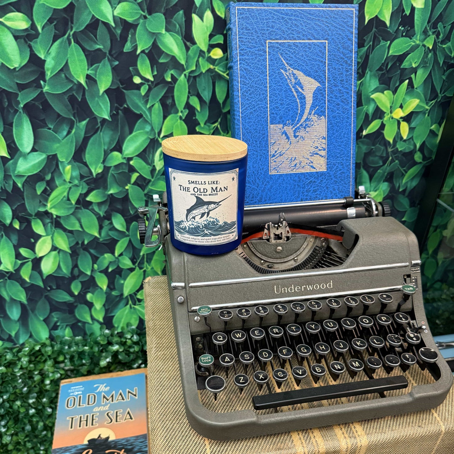 The Midnight Oil Candle Company Typewriter Candles Hemingway Vs Sea Candle