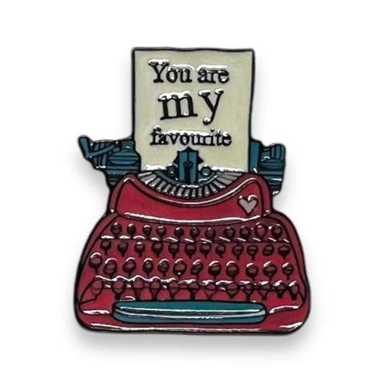 Toronto Typewriters Gift Idea You Are My Fave! - Typewriter Pin