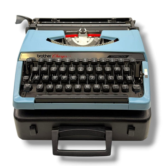 Toronto Typewriters Manual Typewriter Brother Charger 11 (Blue) Typewriter
