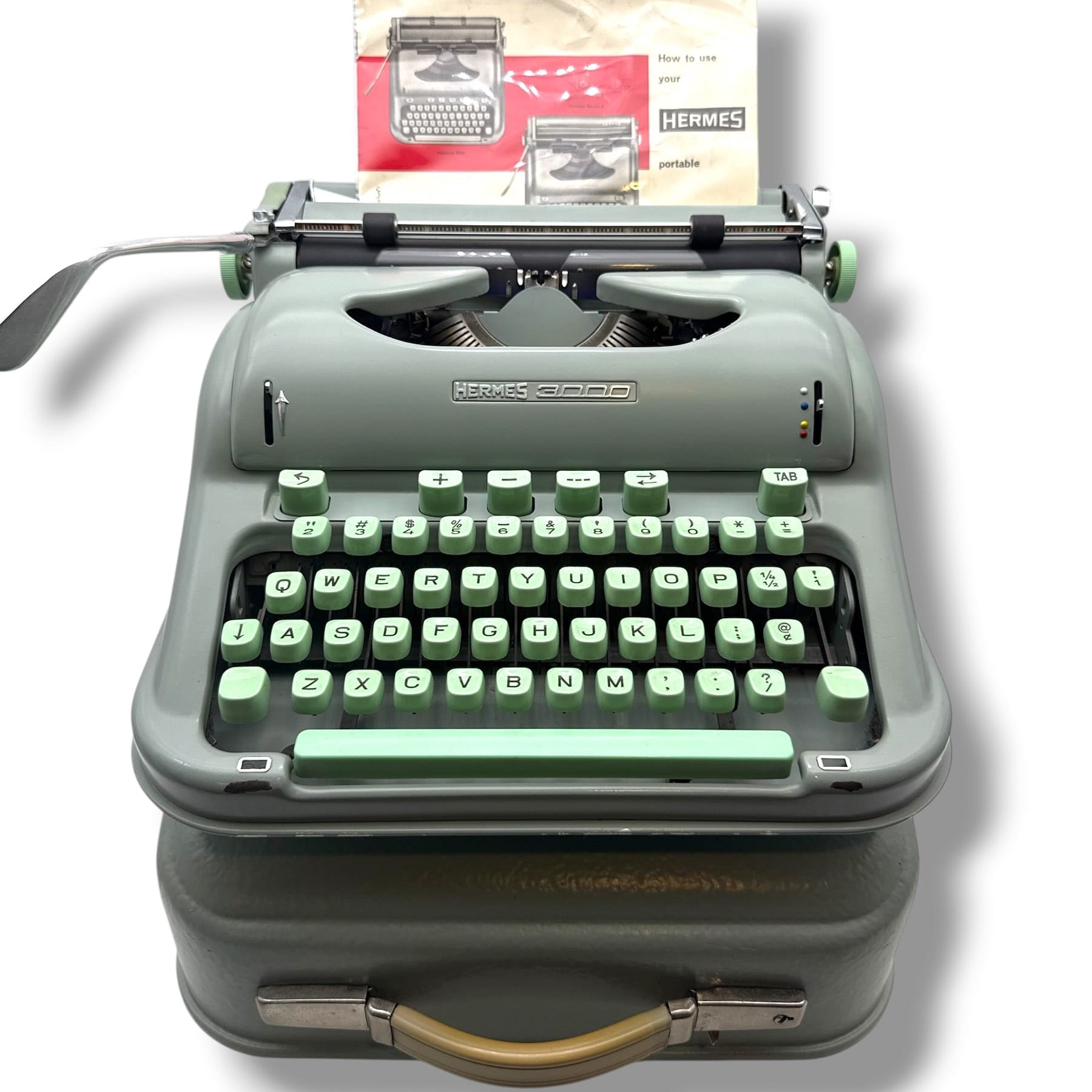 Toronto Typewriters Manual Typewriter Hermes 3000 (CURSIVE) Typewriter