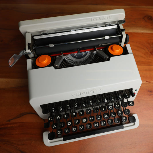 Toronto Typewriters Manual Typewriter Olivetti Valentine (Made In Spain) WHITE Typewriter