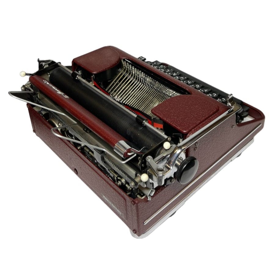 Toronto Typewriters Manual Typewriter Olympia SM1 (Maroon) Typewriter