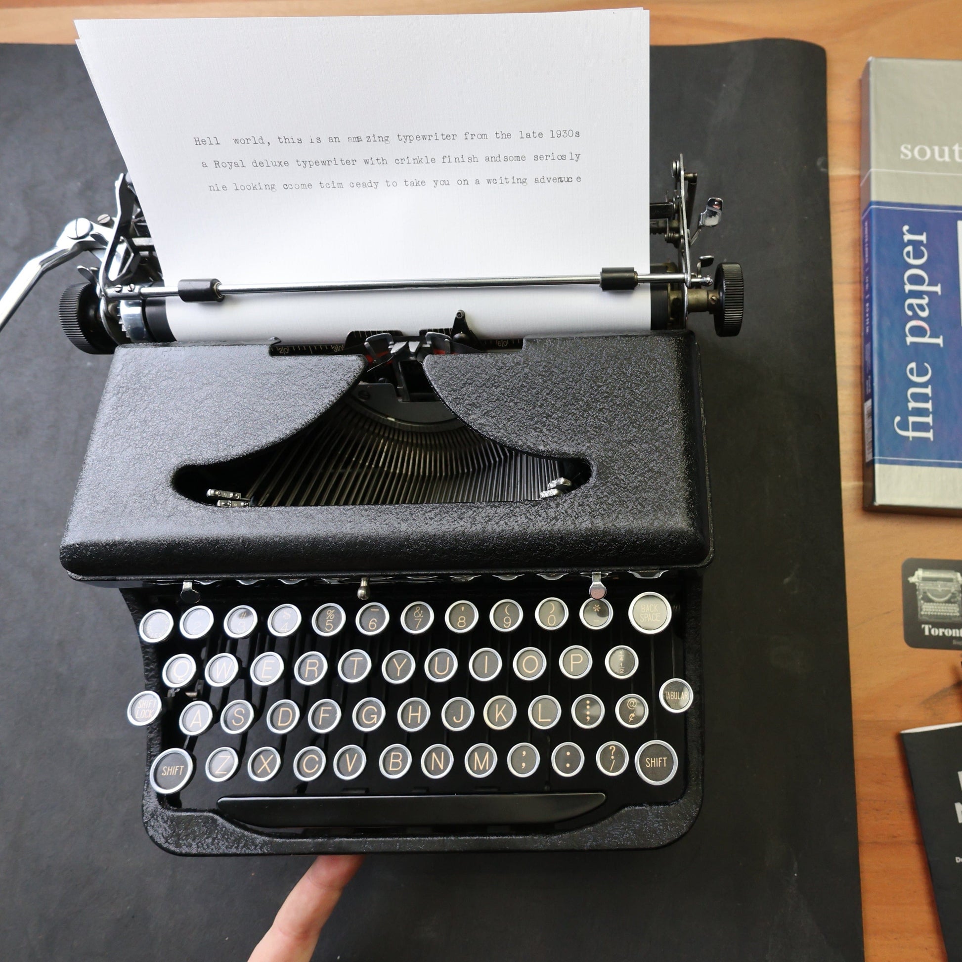 Toronto Typewriters Manual Typewriter Royal Deluxe (1936) Typewriter
