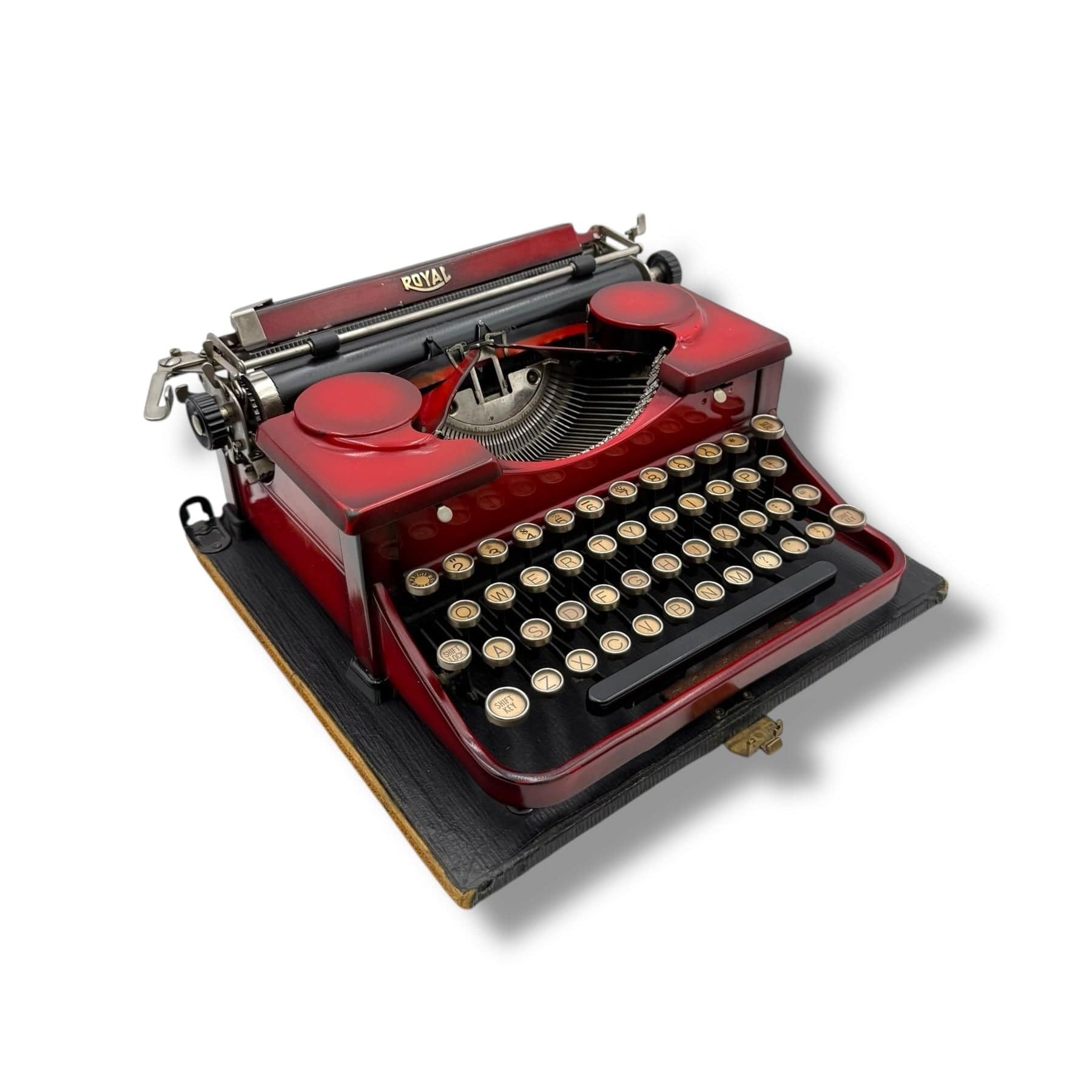 Toronto Typewriters Manual Typewriter Royal Duotone Sunburst Red Typewriter