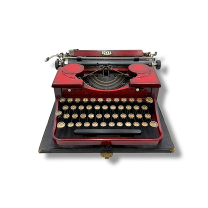 Toronto Typewriters Manual Typewriter Royal Duotone Sunburst Red Typewriter
