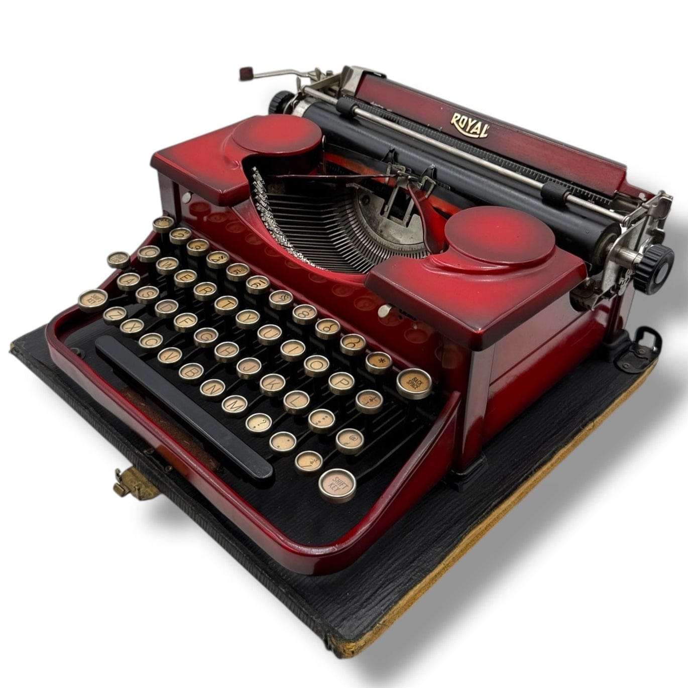 Toronto Typewriters Manual Typewriter Royal Duotone Sunburst Red Typewriter