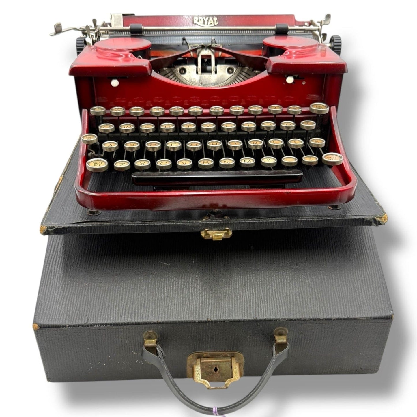 Toronto Typewriters Manual Typewriter Royal Duotone Sunburst Red Typewriter
