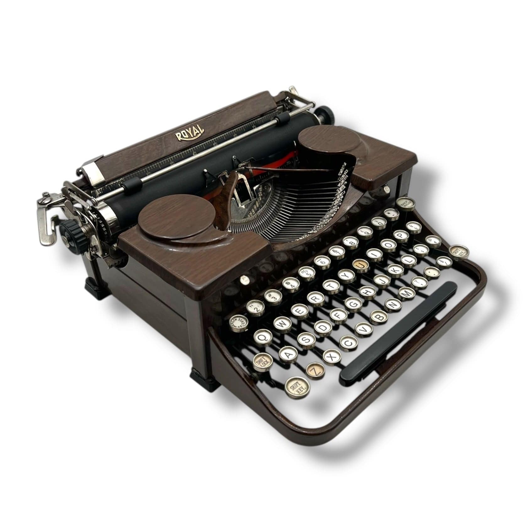 Toronto Typewriters Manual Typewriter *Royal P (VOGUE) Woodgrain Typewriter