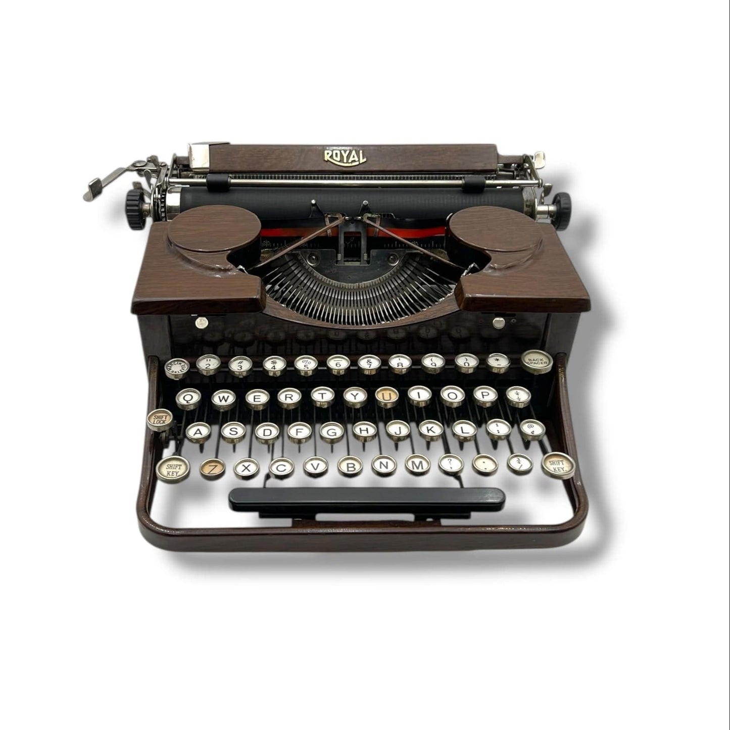 Toronto Typewriters Manual Typewriter *Royal P (VOGUE) Woodgrain Typewriter