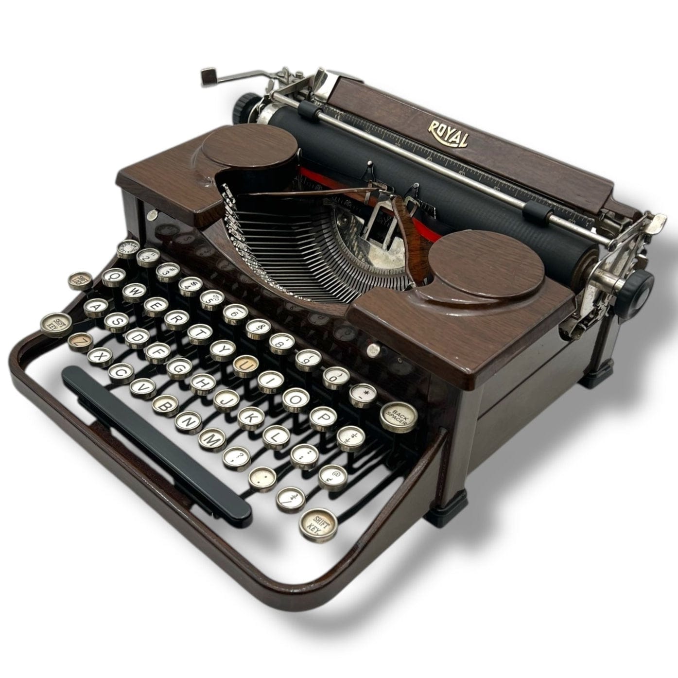 Toronto Typewriters Manual Typewriter *Royal P (VOGUE) Woodgrain Typewriter