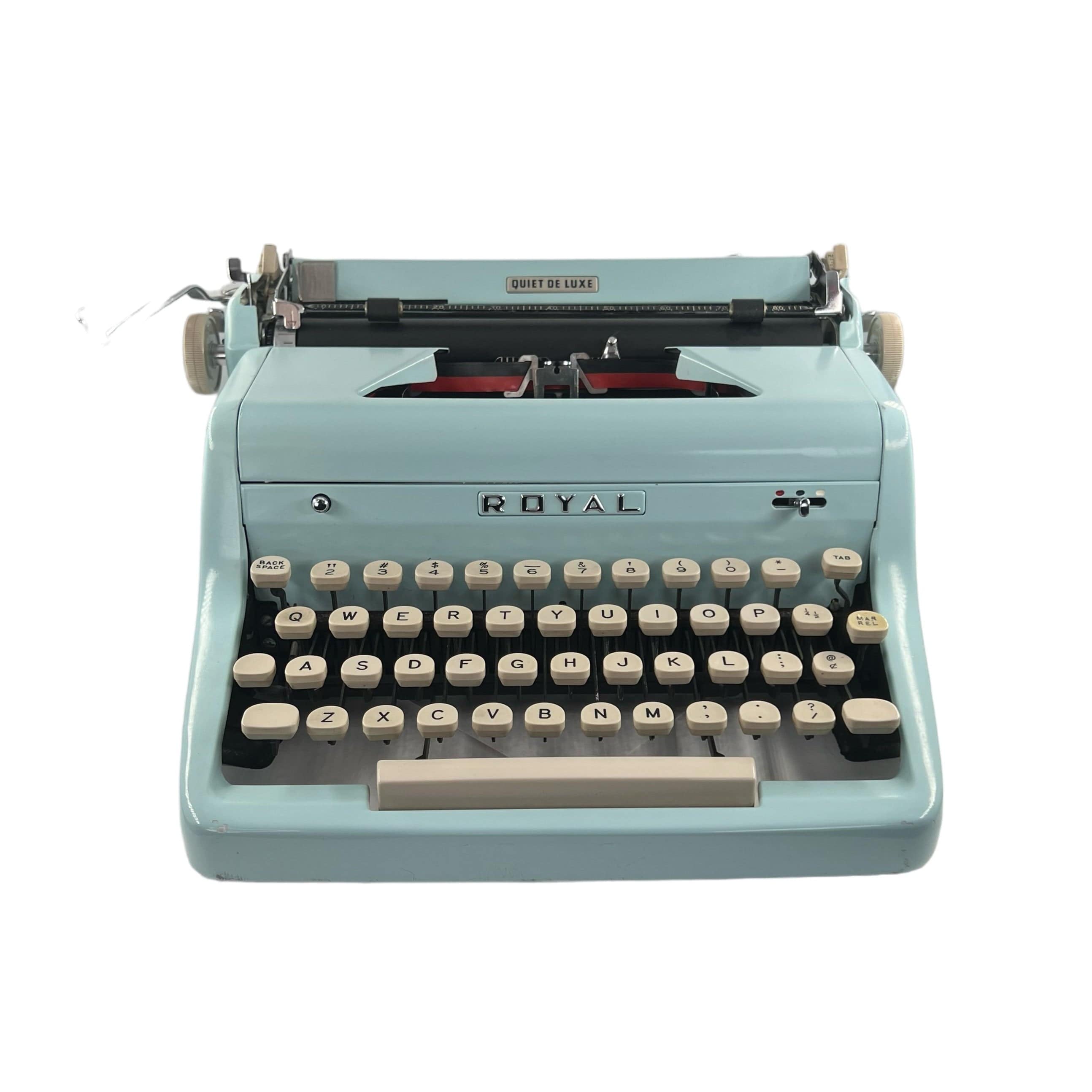 Royal Quiet Deluxe (Alcony Blue) Typewriter