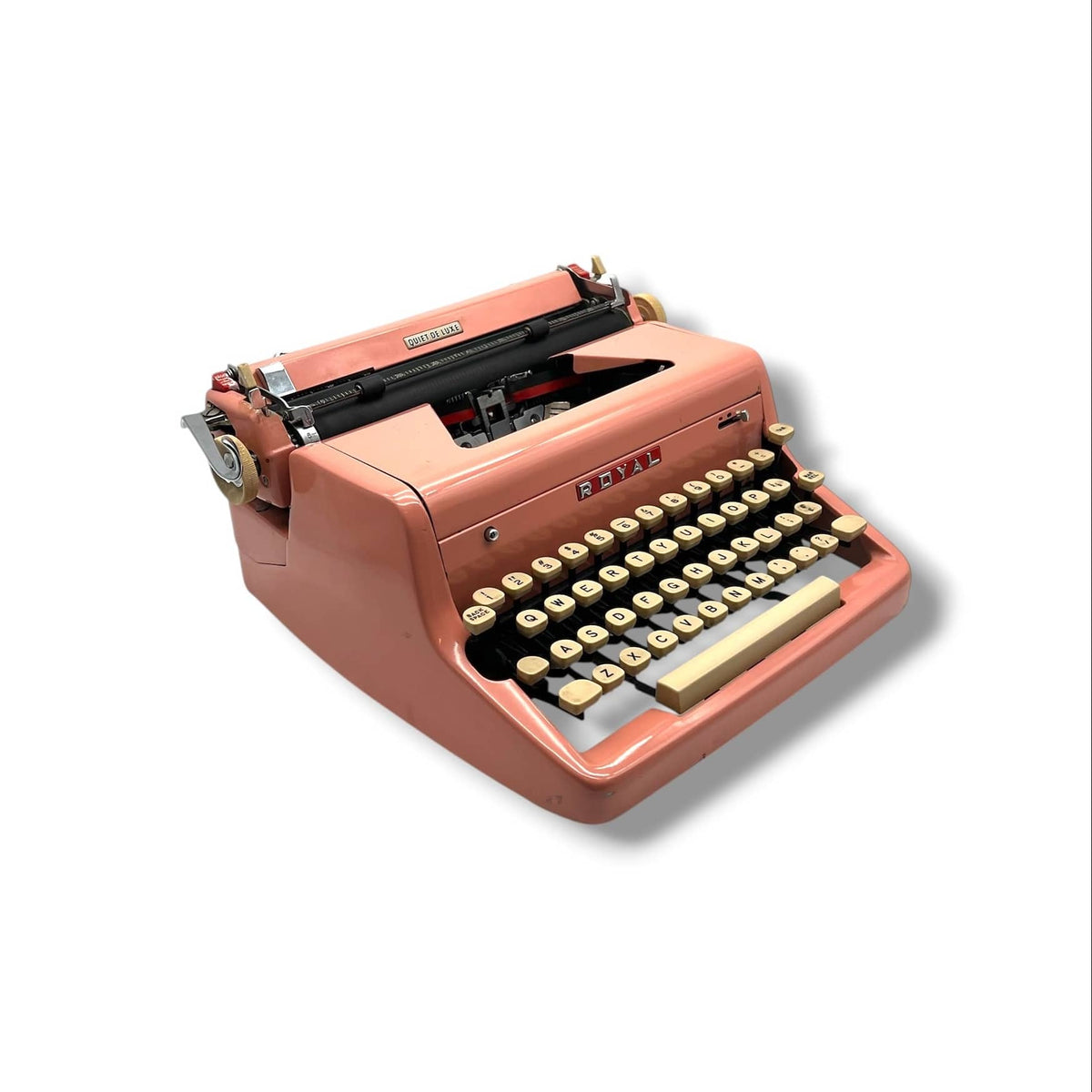 Toronto Typewriters Manual Typewriter Royal Quiet Deluxe (Pink Flamingo) Typewriter