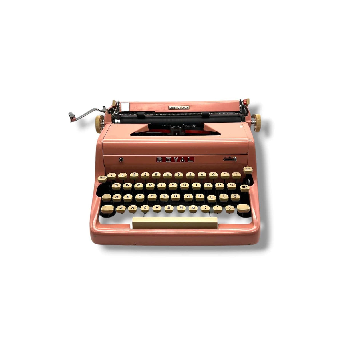 Toronto Typewriters Manual Typewriter Royal Quiet Deluxe (Pink Flamingo) Typewriter