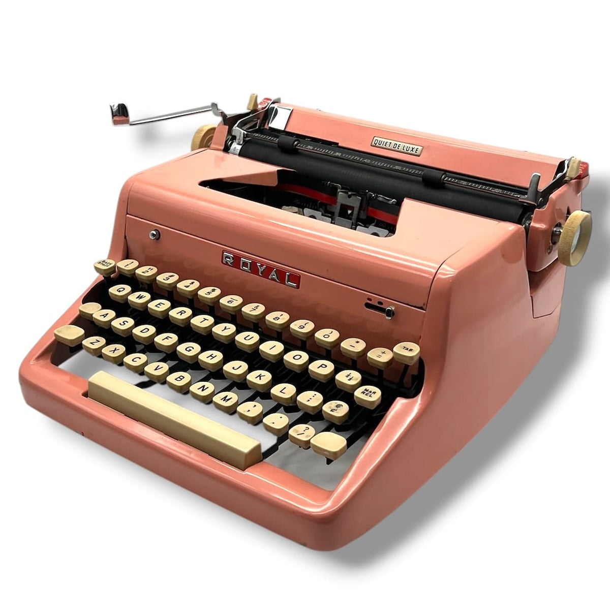 Toronto Typewriters Manual Typewriter Royal Quiet Deluxe (Pink Flamingo) Typewriter