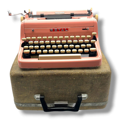 Toronto Typewriters Manual Typewriter Royal Quiet Deluxe (Pink Flamingo) Typewriter