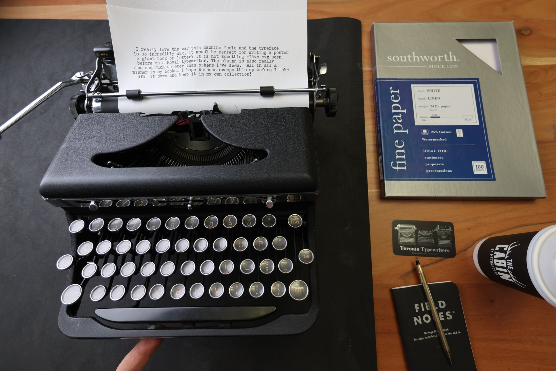 Toronto Typewriters Manual Typewriter Royal Quiet LARGE TYPEFACE (1939)