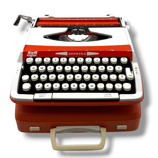 Toronto Typewriters Manual Typewriter Smith Corona Zephyr II (Red/White) Typewriter