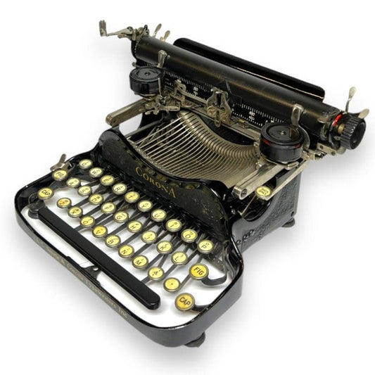 Toronto Typewriters Portable Typewriter Corona 3 (Black on Black) Folding Typewriter