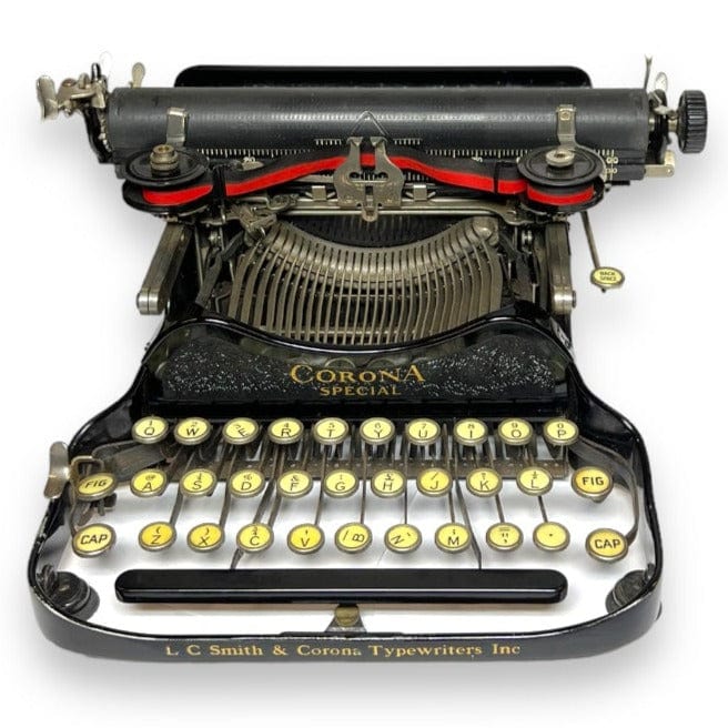Toronto Typewriters Portable Typewriter Corona 3 Special (Black on Black) Folding Typewriter