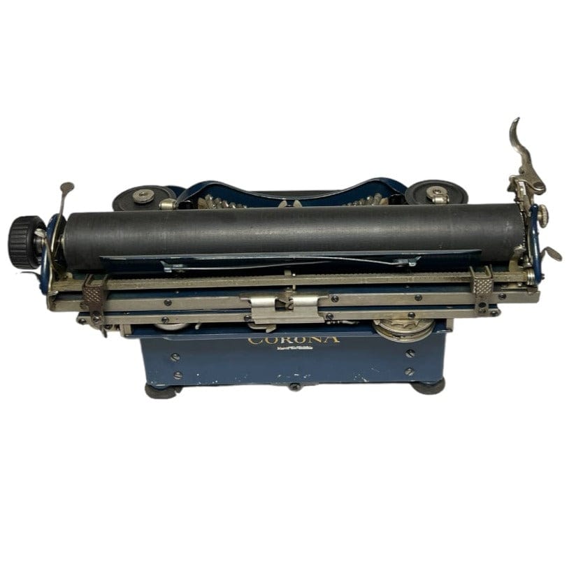 Toronto Typewriters Portable Typewriter Corona 3 Special (Channel Blue) Folding Typewriter