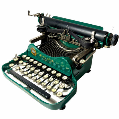 Toronto Typewriters Portable Typewriter Corona 3 Special (Emerald Green) Folding Typewriter