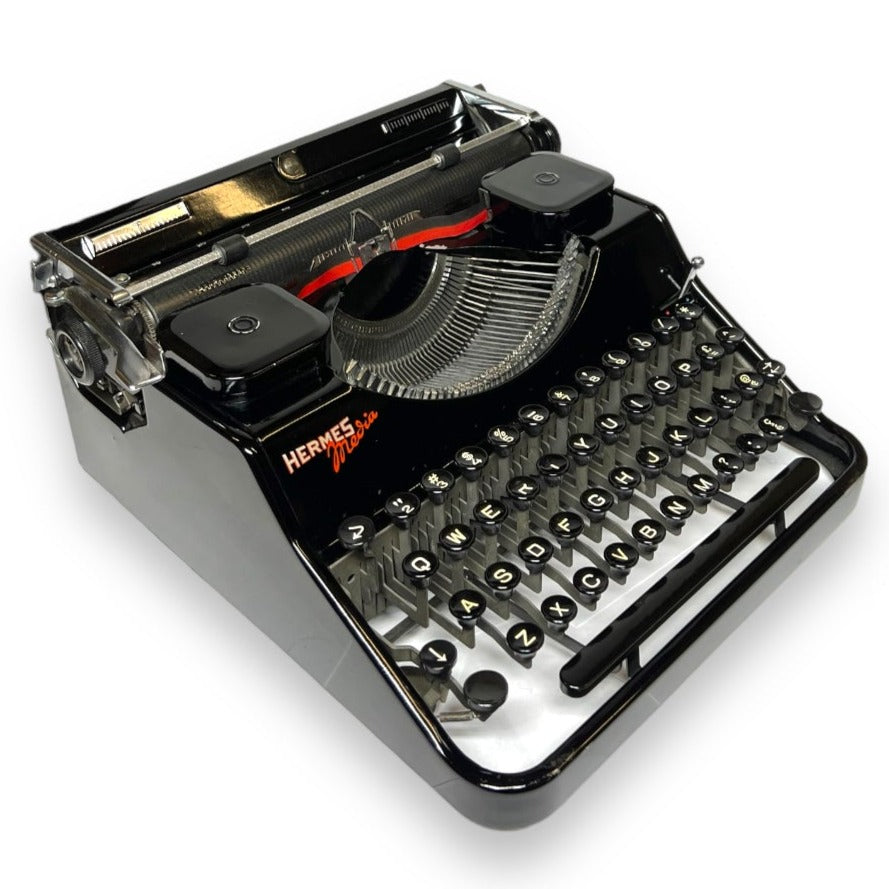 Toronto Typewriters Portable Typewriter Hermes Media (Black) Typewriter