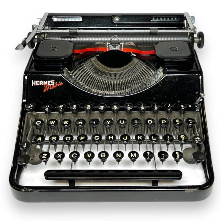 Toronto Typewriters Portable Typewriter Hermes Media (Black) Typewriter